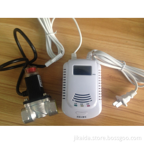 auto real human voice prompt lpg gas leak detector with LCD